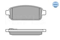 MEYLE 025 250 9616/W - Juego de pastillas de freno