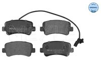 MEYLE 0252511218W - Juego de pastillas de freno - MEYLE-ORIGINAL: True to OE.