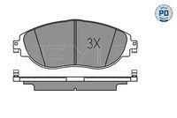 MEYLE 025 251 1720/PD - Juego de pastillas de freno