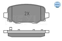 MEYLE 025 257 3418 - Juego de pastillas de freno