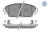 MEYLE 025 258 7516 - Juego de pastillas de freno