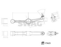 SWAG 33 10 2986 - Barra oscilante, suspensión de ruedas