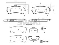 SWAG 33 10 7369 - Juego de pastillas de freno