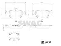 SWAG 33 10 9323 - Juego de pastillas de freno