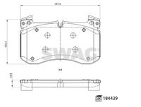 SWAG 33109373 - Juego de pastillas de freno