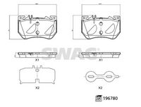 SWAG 33 11 2340 - Juego de pastillas de freno