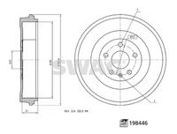 SWAG 33113022 - Tambor de freno