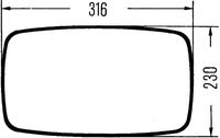 HELLA 8SB 501 263-003 - Retrovisor exterior
