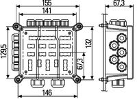 HELLA 8JE 340 151-001 - Pieza de unión/distribución