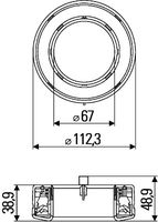 HELLA 8RA 009 362-001 - Reflector