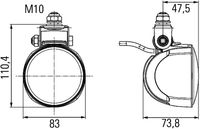 HELLA 1G0 996 276-461 - Faro de trabajo