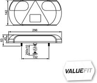 HELLA 2VP 357 016-021 - Piloto posterior