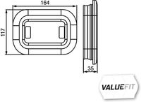 HELLA 2BA 357 025-011 - Piloto intermitente
