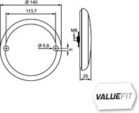 HELLA 2SD 357 026-001 - Piloto posterior