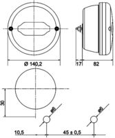 HELLA 2SD 013 155-031 - Piloto posterior