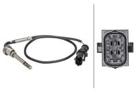 HELLA 6PT358181051 - Sensor, temp. gas escape
