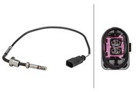 HELLA 6PT358181161 - Sensor, temp. gas escape