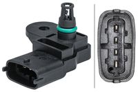 HELLA 6PP009403331 - Sensor, presión colector de admisión