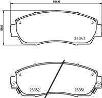 HELLA 8DB 355 019-761 - Juego de pastillas de freno