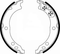 HELLA 8DA355050671 - Juego de zapatas de frenos, freno de estacionamiento