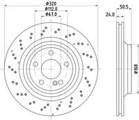 HELLA 8DD355133271 - Disco de freno - PRO High Carbon