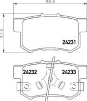 HELLA 8DB 355 012-061 - Juego de pastillas de freno