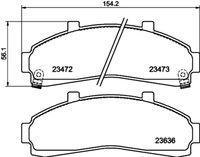 HELLA 8DB 355 009-941 - Juego de pastillas de freno