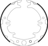 HELLA 8DA355050541 - Juego de zapatas de frenos, freno de estacionamiento