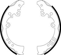 HELLA 8DB355003011 - Juego de zapatas de frenos