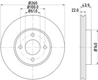 HELLA 8DD 355 118-291 - Disco de freno