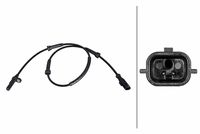 HELLA 6PU358216271 - Sensor, revoluciones de la rueda