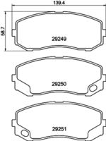 HELLA 8DB 355 005-581 - Juego de pastillas de freno