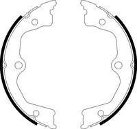 HELLA 8DA 355 051-071 - Juego de zapatas de frenos, freno de estacionamiento