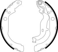 HELLA 8DB 355 022-261 - Juego de zapatas de frenos