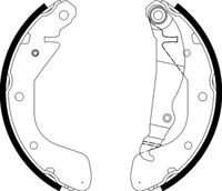 HELLA 8DB 355 002-461 - Juego de zapatas de frenos