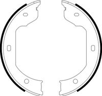 HELLA 8DA 355 050-471 - Juego de zapatas de frenos, freno de estacionamiento