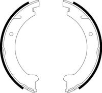 HELLA 8DA 355 050-361 - Juego de zapatas de frenos, freno de estacionamiento