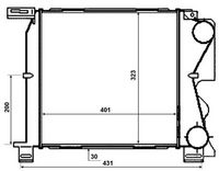 NRF 30477 - Radiador de aire de admisión