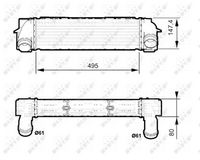 NRF 30524 - Radiador de aire de admisión