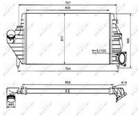 NRF 30818 - Radiador de aire de admisión