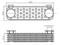 NRF 31829 - Radiador de aceite, aceite motor