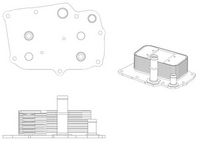NRF 31841 - Radiador de aceite, aceite motor