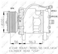 NRF 32065 - Compresor, aire acondicionado