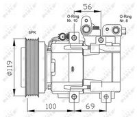 NRF 32755G - Compresor, aire acondicionado