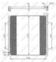 NRF 35264 - Condensador, aire acondicionado