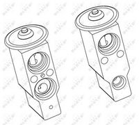 NRF 38364 - Válvula de expansión, aire acondicionado