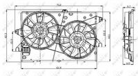 NRF 47003 - Ventilador, refrigeración del motor