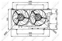 NRF 47050 - Ventilador, refrigeración del motor