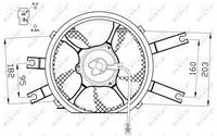 NRF 47554 - Ventilador, refrigeración del motor