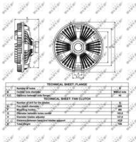 NRF 49058 - Embrague, ventilador del radiador